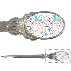 Cute Bird Pattern Letter Opener by designsbymallika