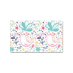 Cute Bird Pattern Sticker Rectangular (100 Pack) by designsbymallika