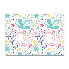 Cute Bird Pattern Sticker A4 (100 Pack) by designsbymallika