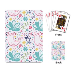 Cute Bird Pattern Playing Cards Single Design (rectangle)