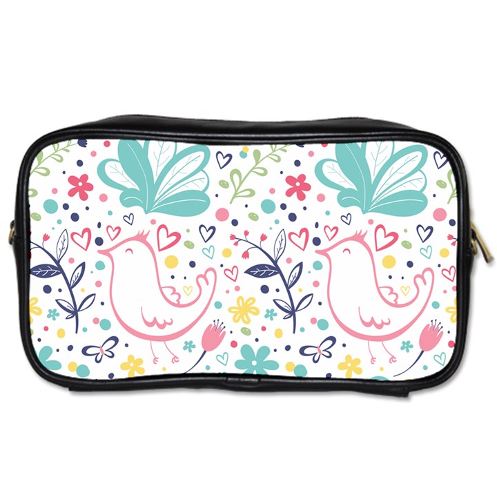 cute bird pattern Toiletries Bag (One Side)