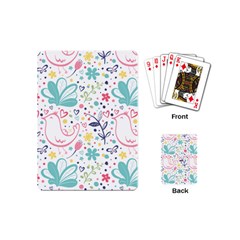 Cute Bird Pattern Playing Cards Single Design (mini)