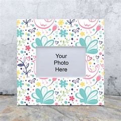 Cute Bird Pattern White Box Photo Frame 4  X 6  by designsbymallika