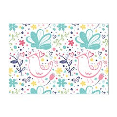 Cute Bird Pattern Crystal Sticker (a4) by designsbymallika