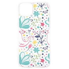 Cute Bird Pattern Iphone 15 Pro Tpu Uv Print Case by designsbymallika