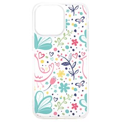 Cute Bird Pattern Iphone 15 Pro Max Tpu Uv Print Case