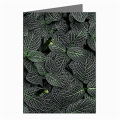 Leaves Plant Foliage Green Greeting Cards (pkg Of 8)