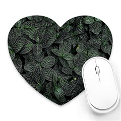 Leaves Plant Foliage Green Heart Mousepad by Cemarart