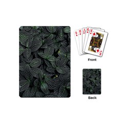 Leaves Plant Foliage Green Playing Cards Single Design (mini)