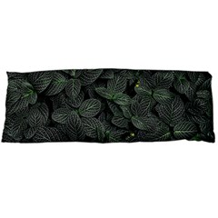 Leaves Plant Foliage Green One Side Body Pillow Cases by Cemarart