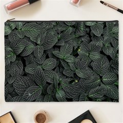 Leaves Plant Foliage Green Cosmetic Bag (xxxl) by Cemarart