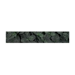 Leaves Plant Foliage Green Premium Plush Fleece Scarf (mini) by Cemarart