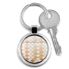 Shells Pattern Key Chain (round) by designsbymallika