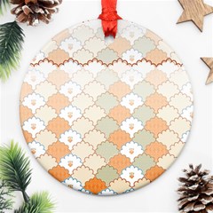 Shells Pattern Round Ornament (two Sides)