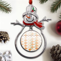 Shells Pattern Metal Snowman Ornament