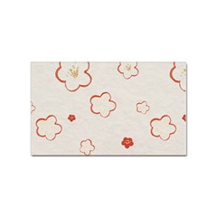 Floral Pattern Sticker Rectangular (100 Pack) by designsbymallika