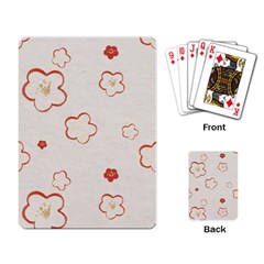 Floral Pattern Playing Cards Single Design (rectangle)