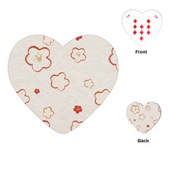 Floral Pattern Playing Cards Single Design (heart)