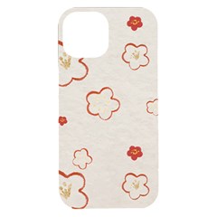 Floral Pattern Iphone 15 Plus Black Uv Print Pc Hardshell Case