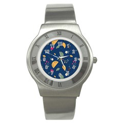 Cute Korean Pattern Stainless Steel Watch by designsbymallika