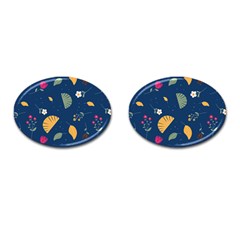 Cute Korean Pattern Cufflinks (oval) by designsbymallika