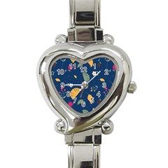 Cute Korean Pattern Heart Italian Charm Watch by designsbymallika