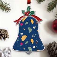 Cute Korean Pattern Metal Holly Leaf Bell Ornament