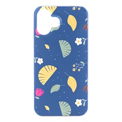 Cute Korean Pattern Iphone 16 Plus Black Uv Print Pc Hardshell Case by designsbymallika