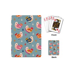 Cute Bird Pattern Playing Cards Single Design (mini)