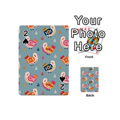 Cute Bird Pattern Playing Cards 54 Designs (mini)