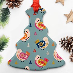 Cute Bird Pattern Ornament (christmas Tree) 