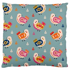 Cute Bird Pattern Standard Premium Plush Fleece Cushion Case (two Sides) by designsbymallika