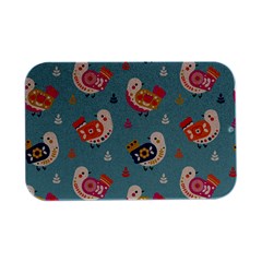 Cute Bird Pattern Open Lid Metal Box (silver)   by designsbymallika