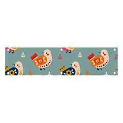 Cute Bird Pattern Banner And Sign 4  X 1  by designsbymallika