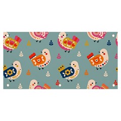 Cute Bird Pattern Banner And Sign 6  X 3  by designsbymallika