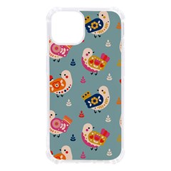 Cute Bird Pattern Iphone 13 Tpu Uv Print Case by designsbymallika