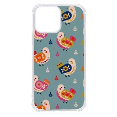 Cute Bird Pattern Iphone 13 Pro Max Tpu Uv Print Case by designsbymallika