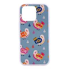 Cute Bird Pattern Iphone 16 Plus Tpu Uv Print Case by designsbymallika