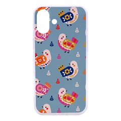 Cute Bird Pattern Iphone 16 Pro Tpu Uv Print Case