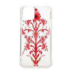 A Design Of A Red Flower On A White Background Iphone 11 Pro 5 8 Inch Tpu Uv Print Case