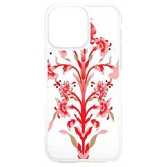 A Design Of A Red Flower On A White Background Iphone 15 Plus Tpu Uv Print Case by catchydesignhill