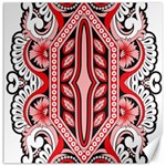 A Design Of A Red And White Pattern Canvas 16  x 16  15.2 x15.41  Canvas - 1