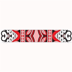 A Design Of A Red And White Pattern Small Bar Mat