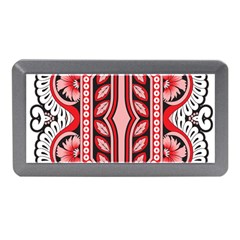 A Design Of A Red And White Pattern Memory Card Reader (mini)