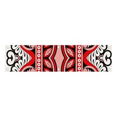 A Design Of A Red And White Pattern Banner And Sign 4  X 1  by catchydesignhill