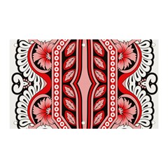 A Design Of A Red And White Pattern Banner And Sign 5  X 3  by catchydesignhill