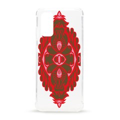 A Red And Brown Design On A White Background Samsung Galaxy S20 6 2 Inch Tpu Uv Case