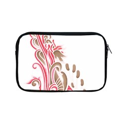 A Drawing Of A Bird With Flowers On It Apple Macbook Pro 13  Zipper Case