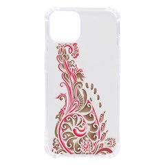 A Drawing Of A Bird With Flowers On It Iphone 13 Tpu Uv Print Case