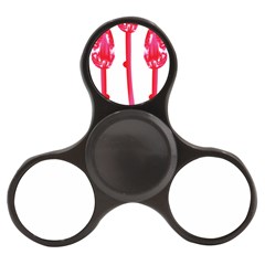 Three Pink Flowers With A Black Background Finger Spinner